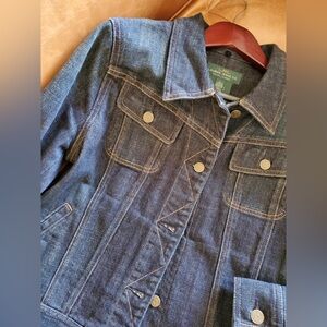 Lauren Ralph Lauren Trucker Jean Jacket Size L Lauren Jeans Co. Denim